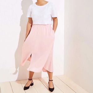 LOFT Plus Blush MIDI Skirt